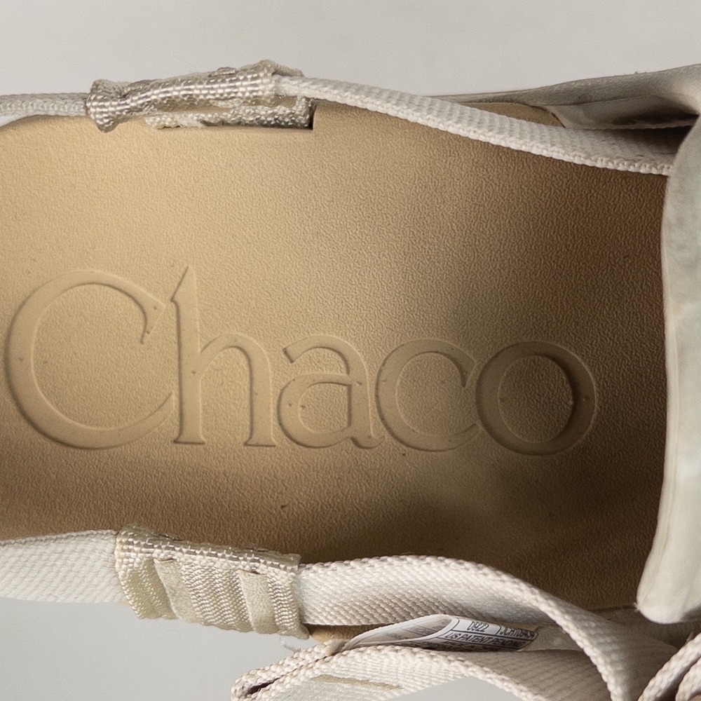 Chaco Womens Chillos Clogs Size 9 Bone Marbled Adjustable Strap Comfort Sandals - Picture 8 of 9